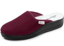 Laurina, Zweierpack, klassische Damen-Hausschuhe, Weite G, aus Mesh-Material
