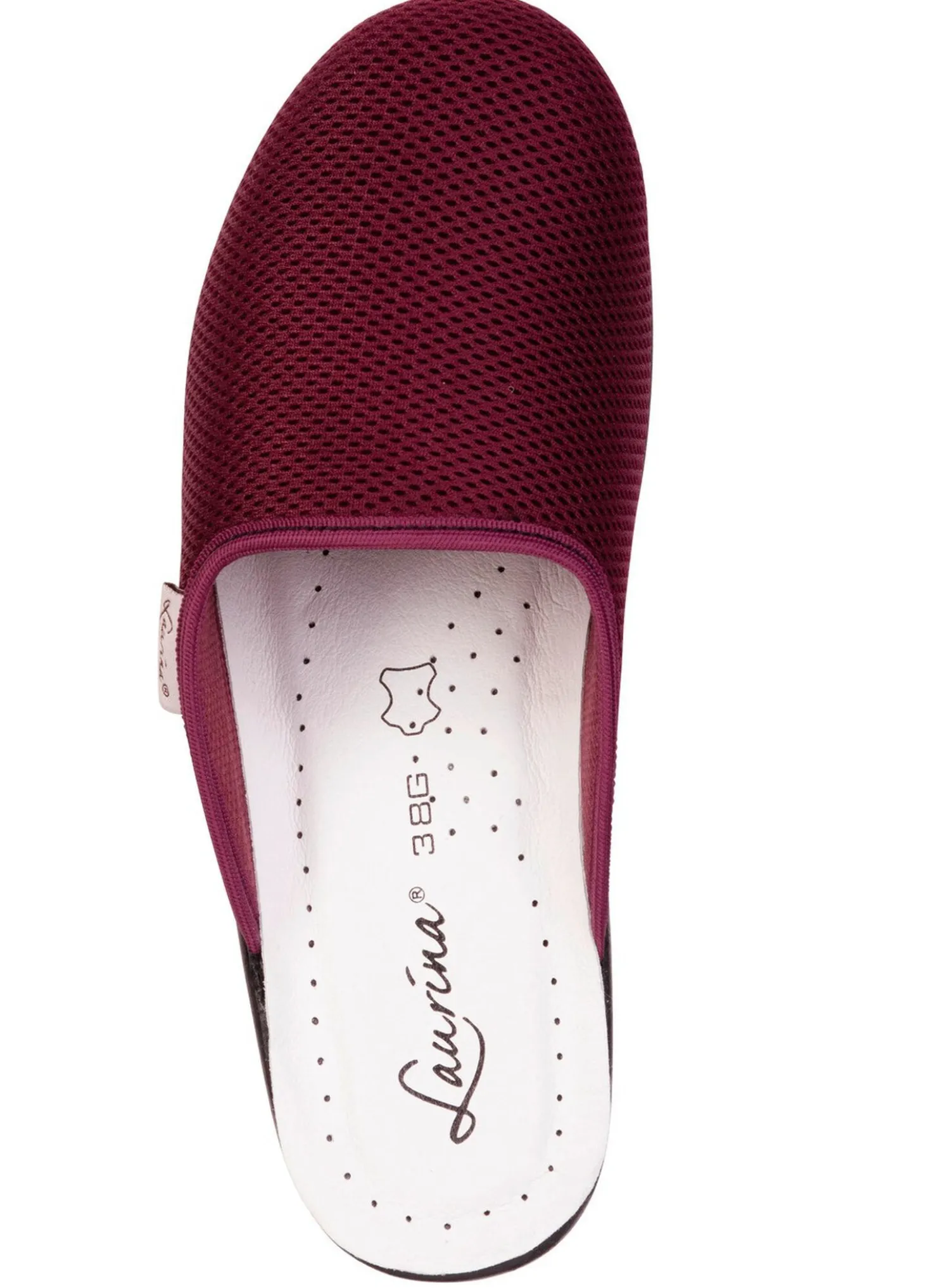 Laurina, Zweierpack, klassische Damen-Hausschuhe, Weite G, aus Mesh-Material
