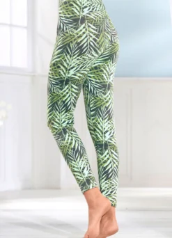 Laurina Zweierpack Leggings mit Gummizug im Bund
