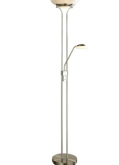 LED-Deckenfluter mit Lesearm und Dimmer