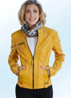 Lederkurzjacke von "Cabrini"