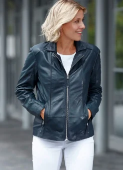 Lederkurzjacke von „Cabrini“