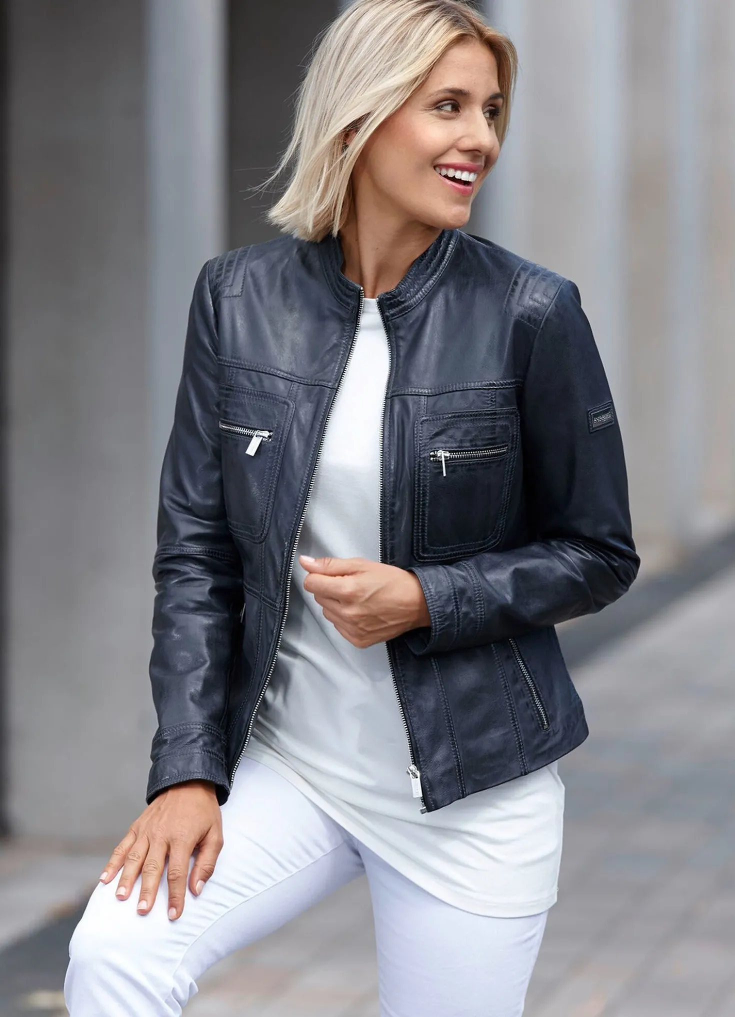 Lederkurzjacke von „Caminari“