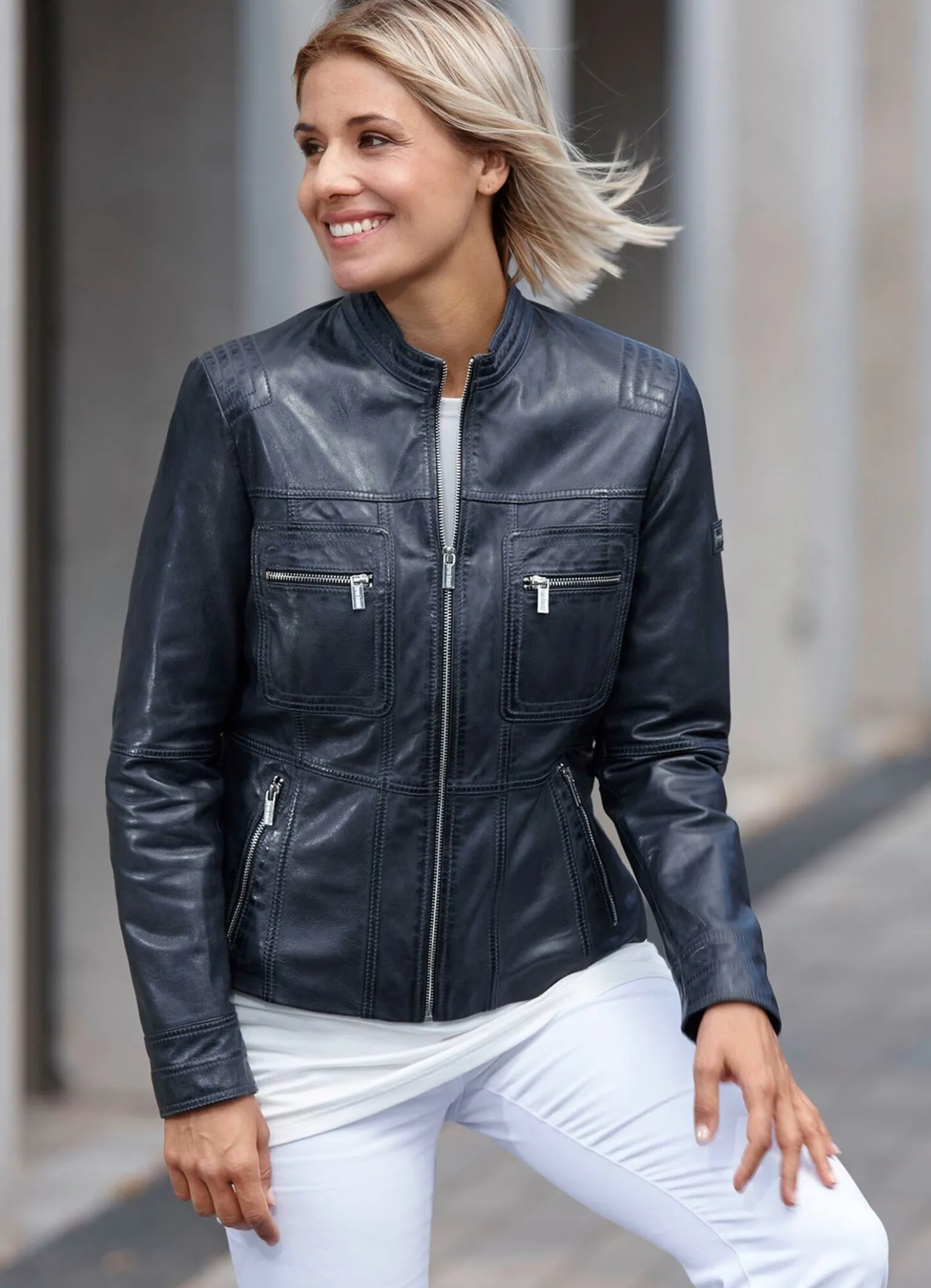 Lederkurzjacke von „Caminari“