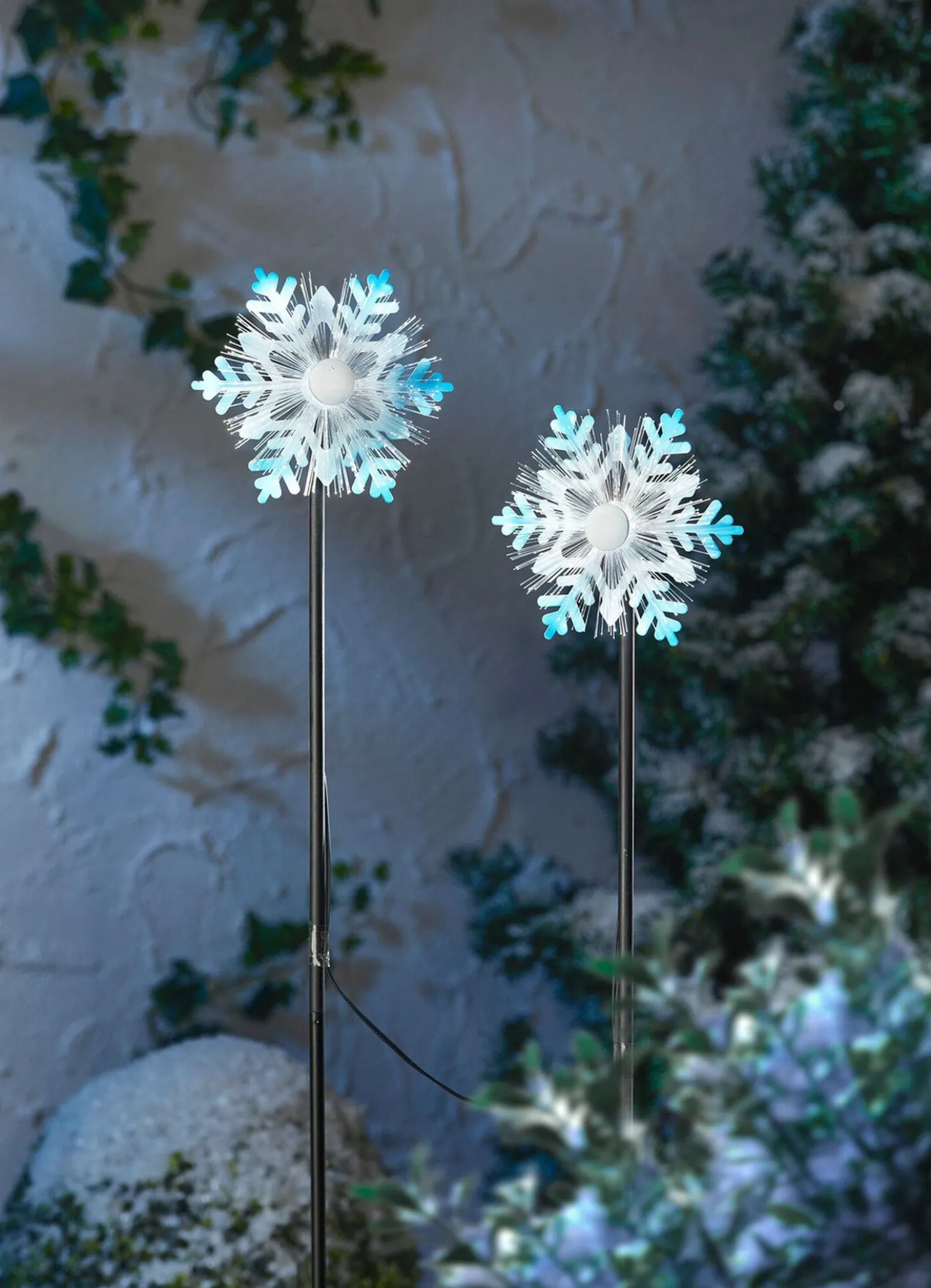 LED-Stecker "Schneeflocke", 2er Set