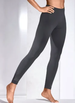 Leggings mit Schmucksteinzier