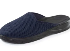 Leichte Herren-Hausschuhe, Weite G, aus elastischem Mesh-Material