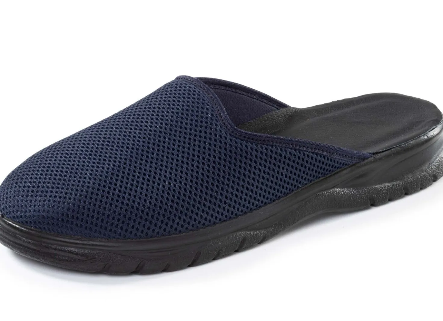 Leichte Herren-Hausschuhe, Weite G, aus elastischem Mesh-Material