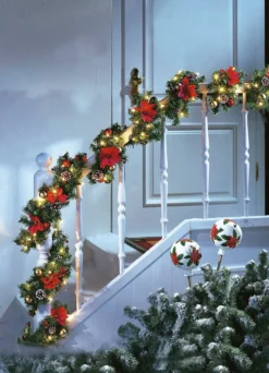 Leuchtende Weihnachtsgirlande