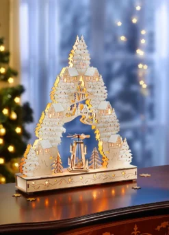 Lichterbogen aus Holz