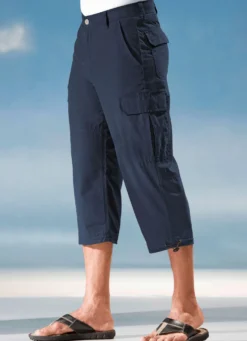 Long-Bermudas aus reiner Baumwolle