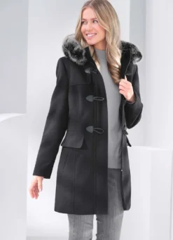 Longjacke in Dufflecoat-Optik