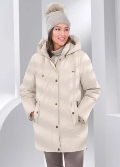 Longjacke mit gestepptem Microfaserfutter