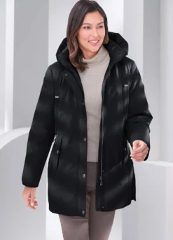 Longjacke mit gestepptem Microfaserfutter