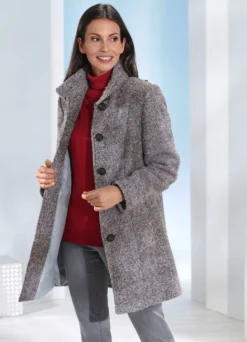 Longjacke mit Stehkragen
