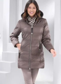 Longjacke mit 2-Wege-Reißverschluss