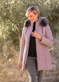 Longjacke mit 2-Wege-Reißverschluss