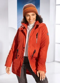 Longjacke mit 2-Wege-Reißverschluss