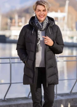 Longjacke mit 2-Wege-Reißverschluss