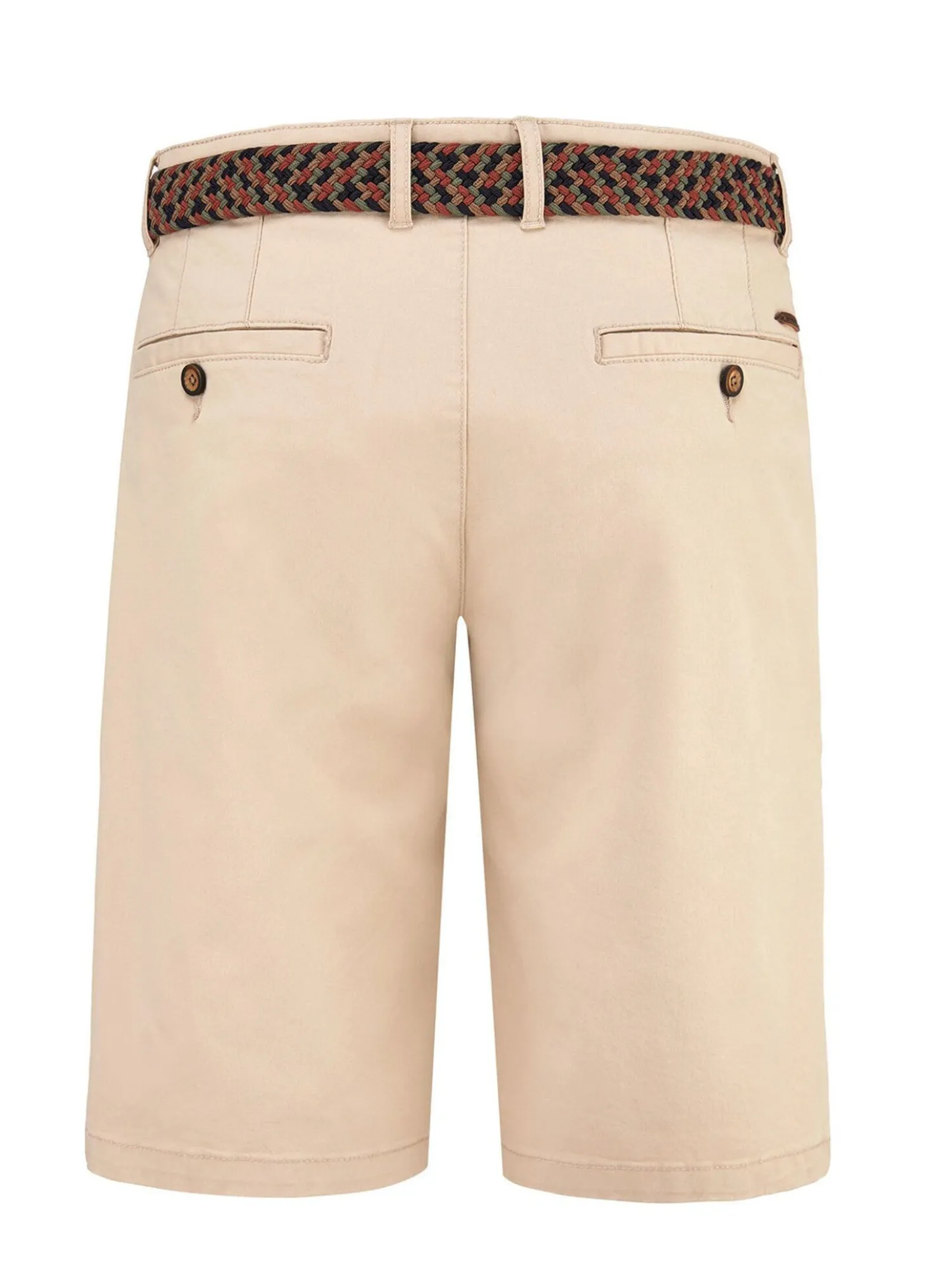 Lässige "Redpoint"-Bermudas mit Stoffgürtel in 3 Farben