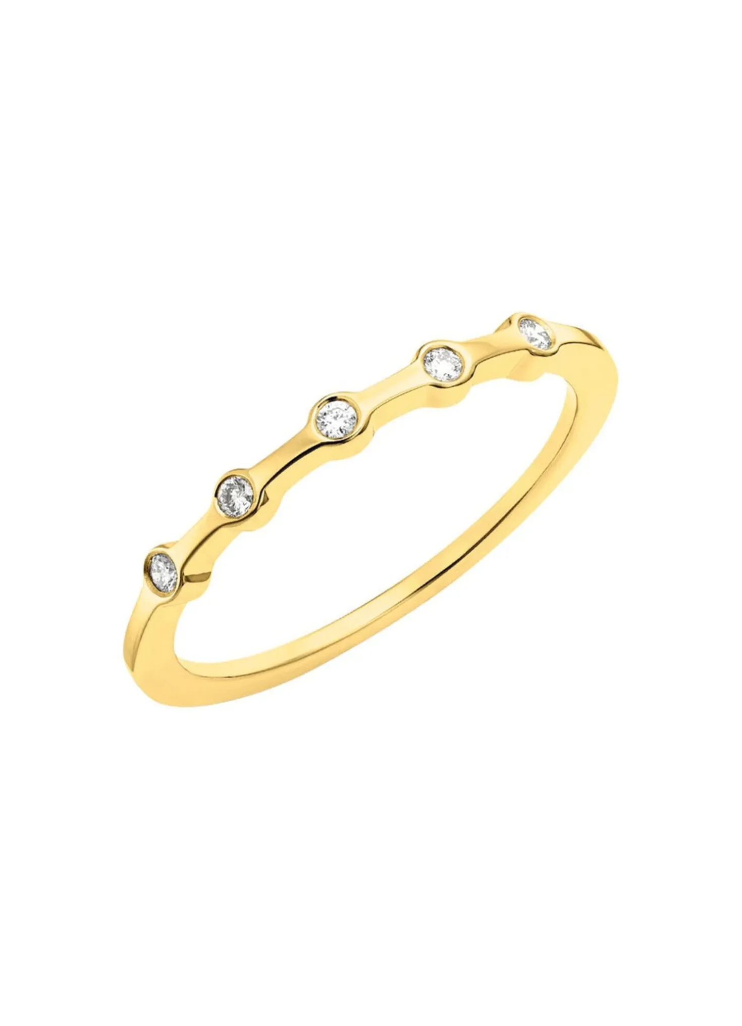 Luxuriöser Damenring aus Gold mit Brillanten