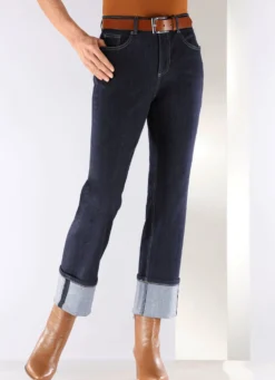 Magic-Jeans mit krempelbaren Aufschlägen