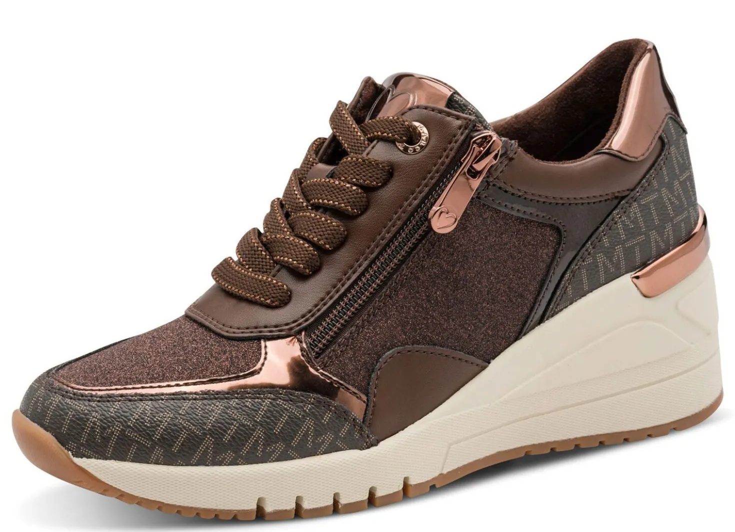 MARCO TOZZI, schicke Damen-Sneaker, Weite F, mit Reißverschluss