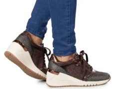 MARCO TOZZI, schicke Damen-Sneaker, Weite F, mit Reißverschluss