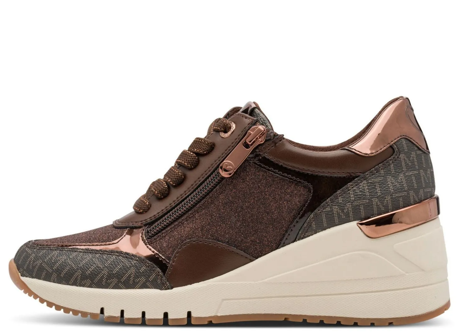 MARCO TOZZI, schicke Damen-Sneaker, Weite F, mit Reißverschluss