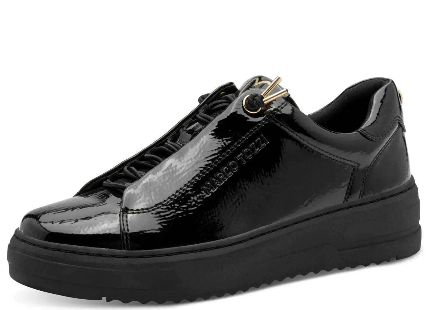 MARCO TOZZI, trendige Damen-Sneaker, Weite F, mit elastischer Zier-Schnürung