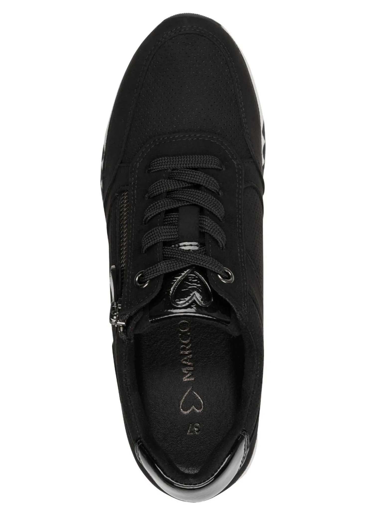 MARCO TOZZI, trendige Damen-Sneaker, Weite F, mit Reißverschluss