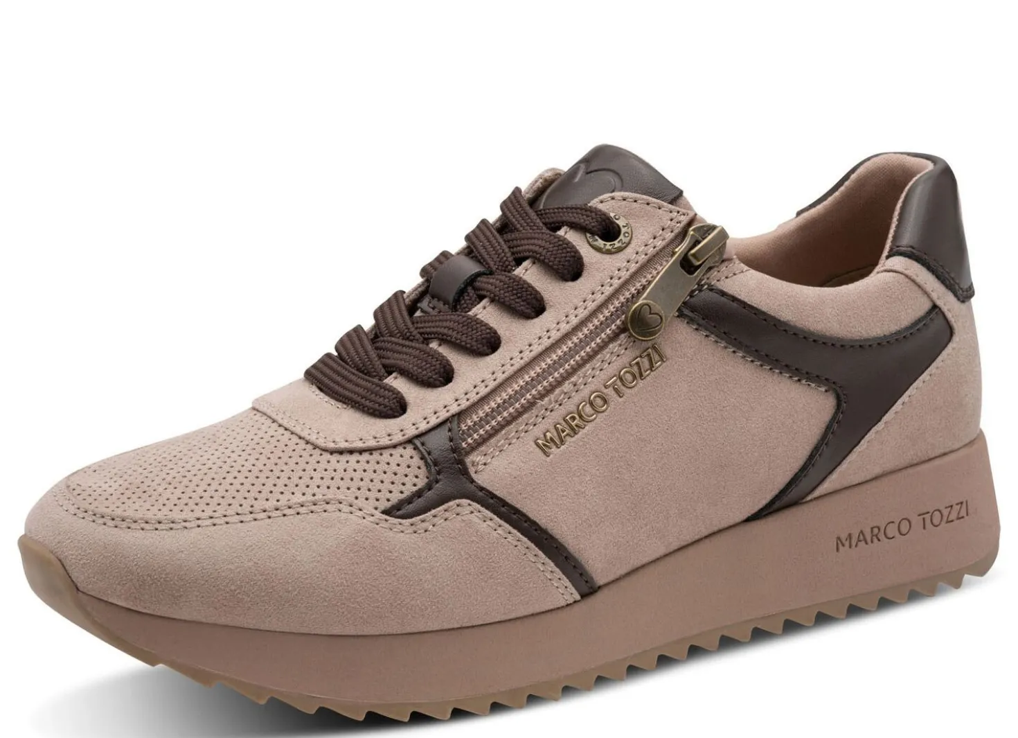 MARCO TOZZI, trendige Damen-Sneaker, Weite F, mit Reißverschluss