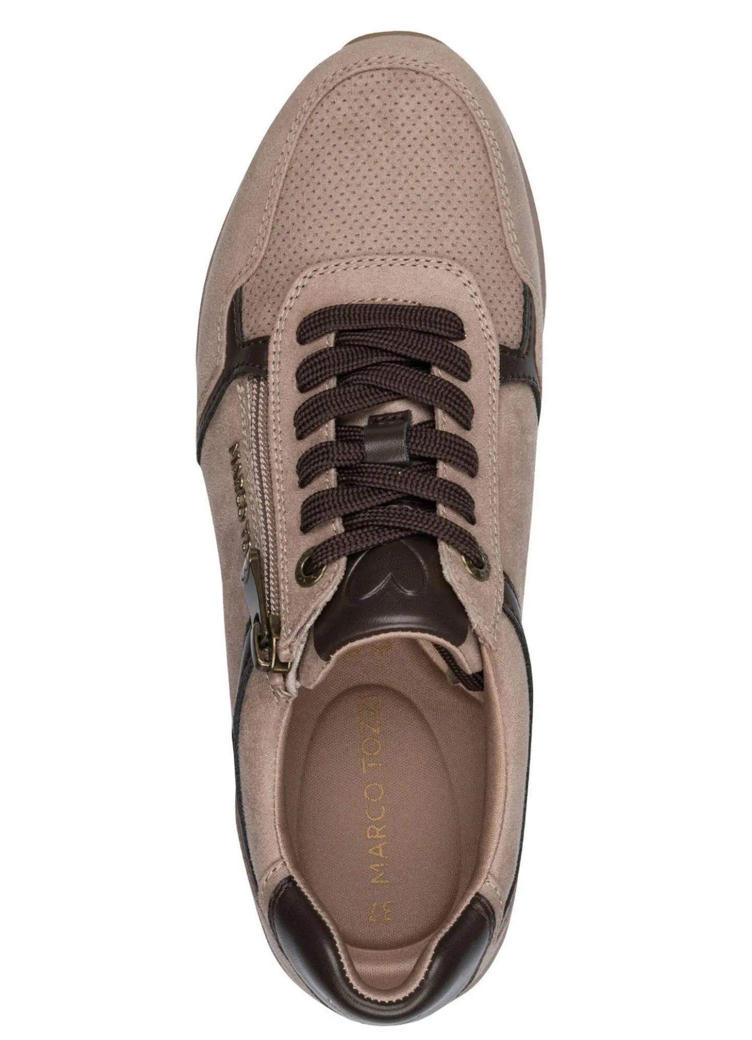MARCO TOZZI, trendige Damen-Sneaker, Weite F, mit Reißverschluss