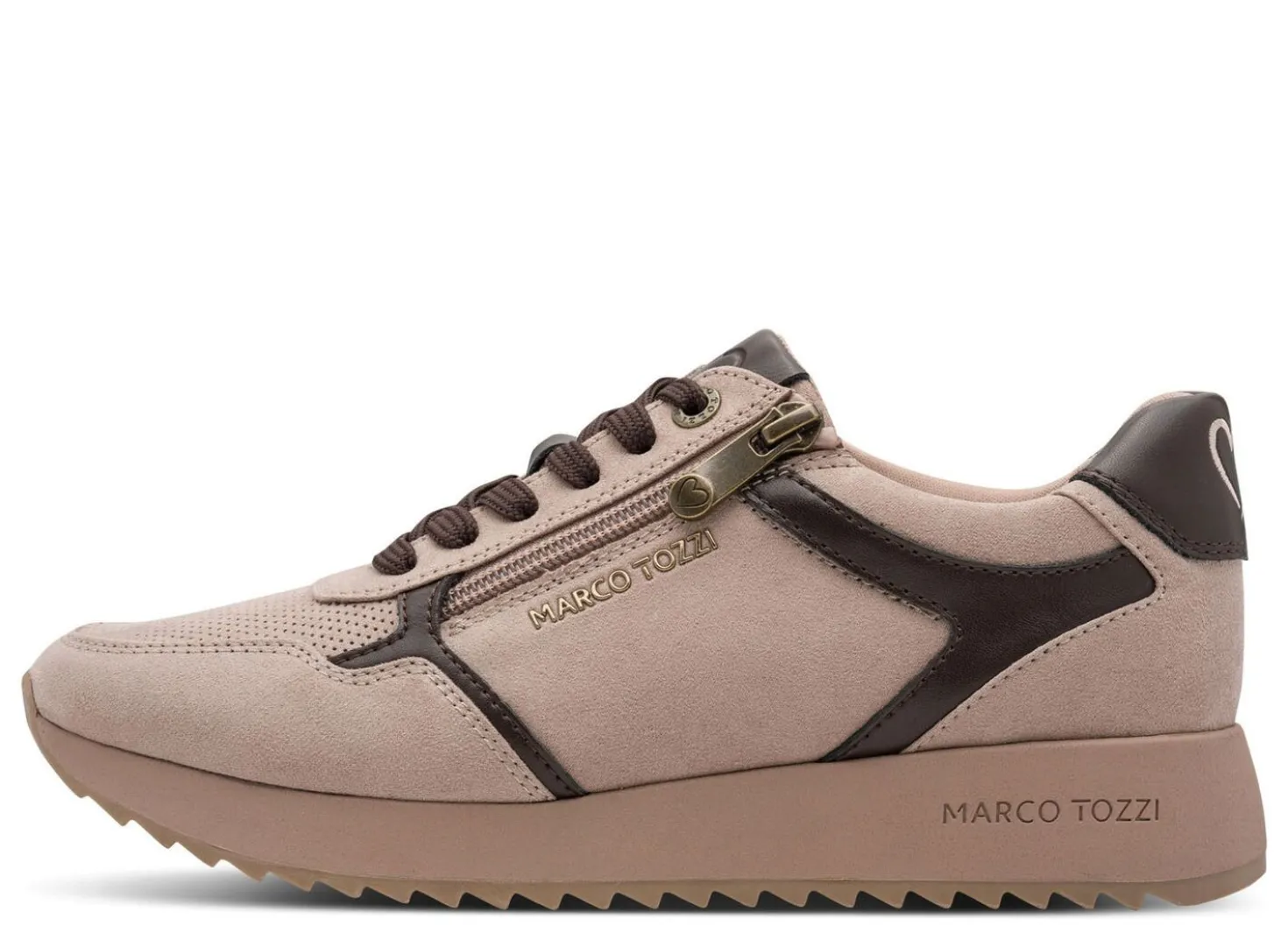 MARCO TOZZI, trendige Damen-Sneaker, Weite F, mit Reißverschluss