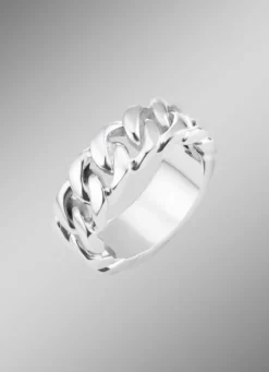 Markanter Herrenring in Ketten-Design