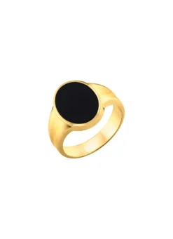 Maskuliner Herrenring mit Onyx