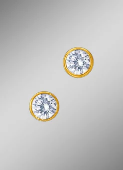 Massive Brillant-Ohrstecker