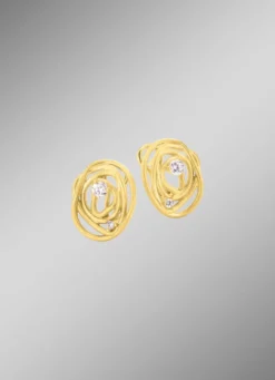 Mattierte Clipstecker mit Zirkonia