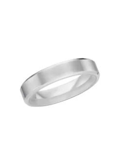 Mattierter Trauring in Silber 925/- fein