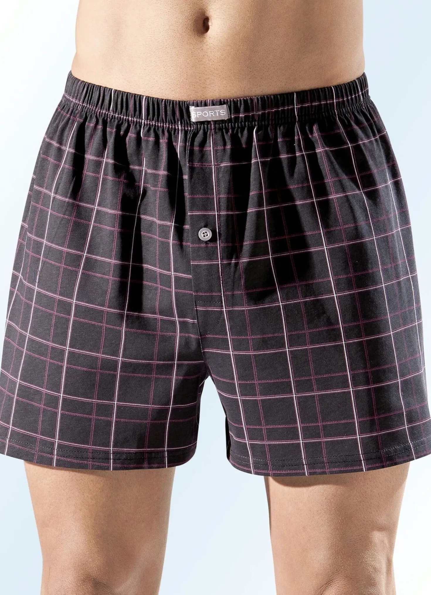 Mehrfachpack Boxershorts mit knöpfbarem Eingriff, bunt