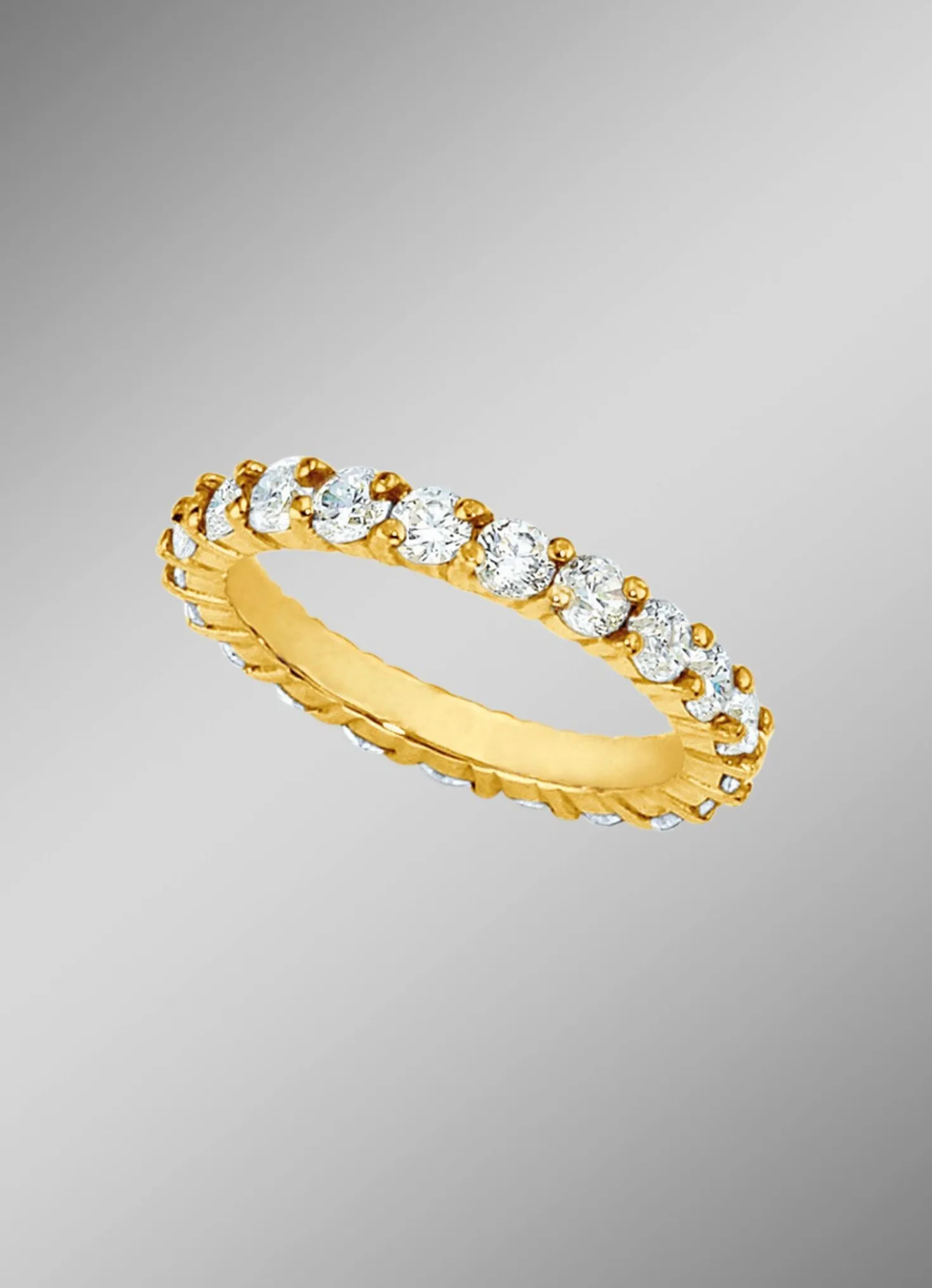 Memoire-Brillantring mit Brillanten