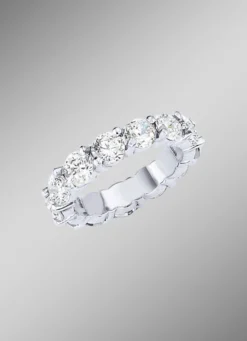 Memoire-Ring mit Brillanten mit ca. 16 Brillanten