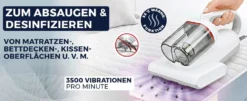 Milbensauger mit UV-C-Lampe und Wärmefunktion