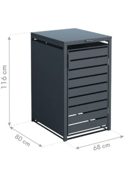 Mülltonnenbox „Kubus“, anthrazit