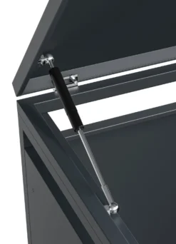 Mülltonnenbox „Lacina“, Türen in Holzoptik