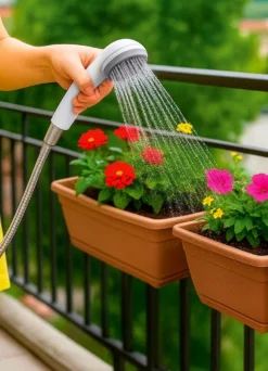 Mobile Gartendusche 2 in 1