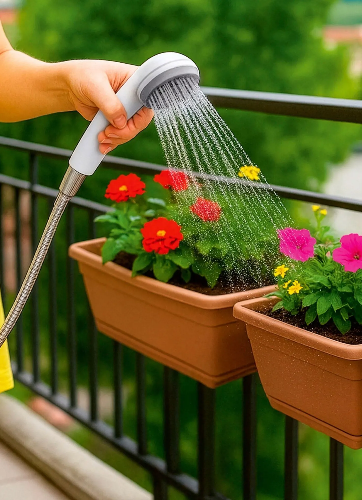 Mobile Gartendusche 2 in 1