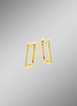 Moderne Creolen mit Brillanten