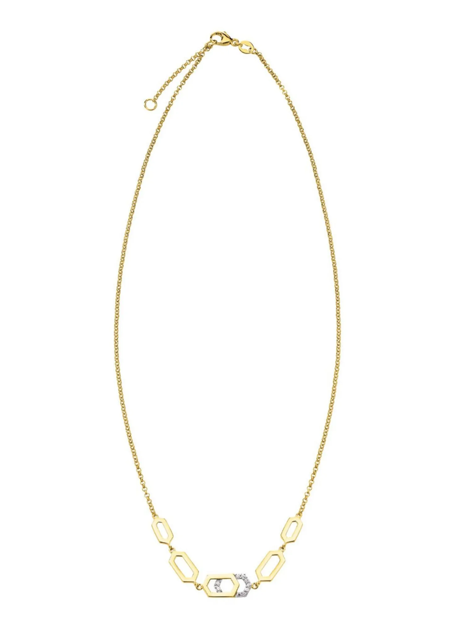 Moderne Halskette mit Zirkonia