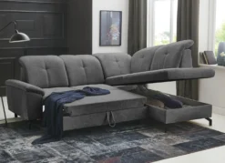 Moderne Polsterecke mit Bettfunktion und Bettkasten